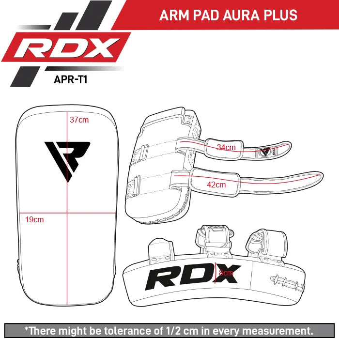 Coussin de frappe thaï incurvé RDX T1