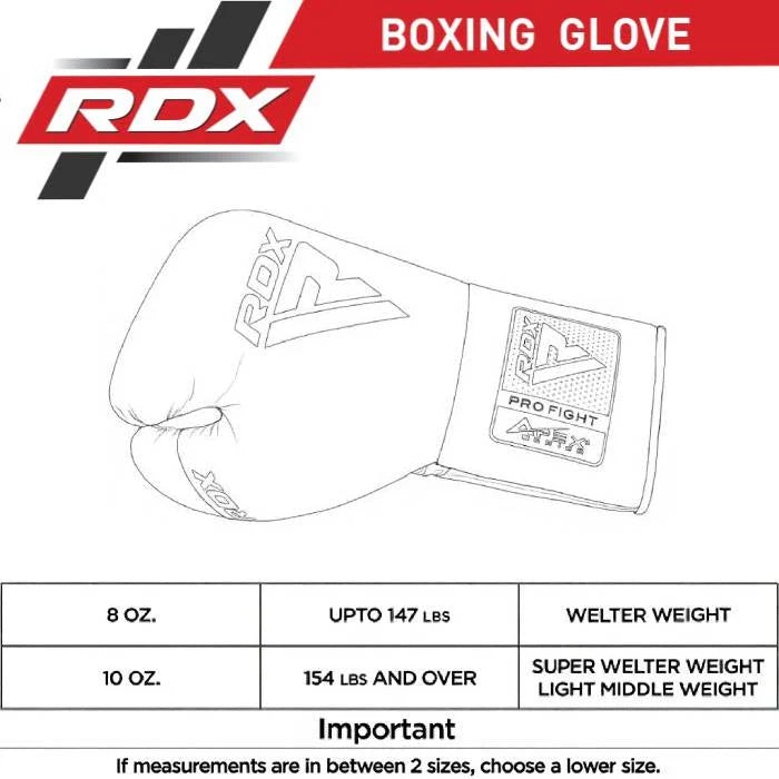 Gants de boxe à lacets RDX PF APEX Competition/Fight