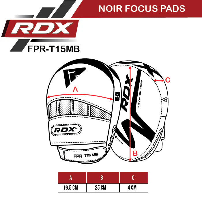 RDX T15 Zwart Focus Pads
