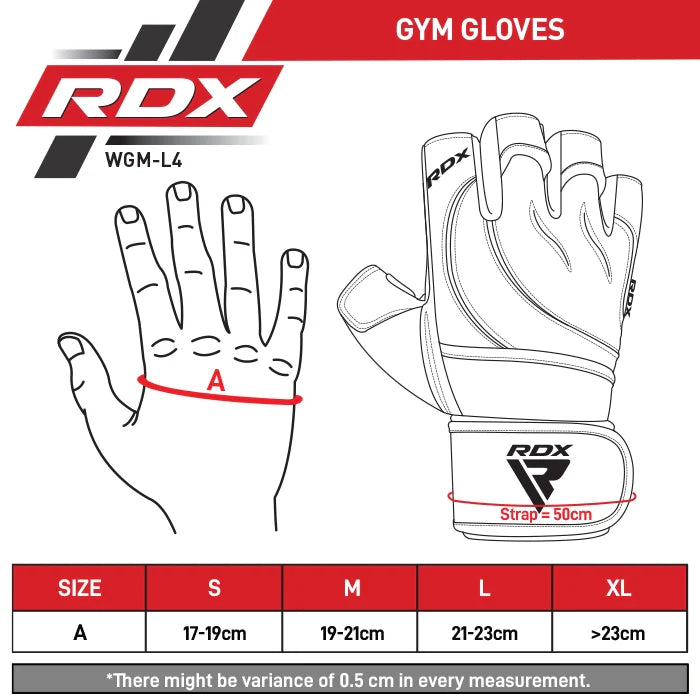 RDX L4 Open Finger Gewichtheffen Gym Handschoenen