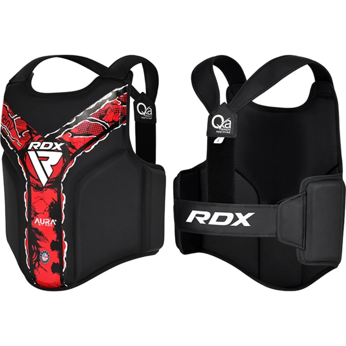 CHEST GUARD AURA F17 BLACK and RED