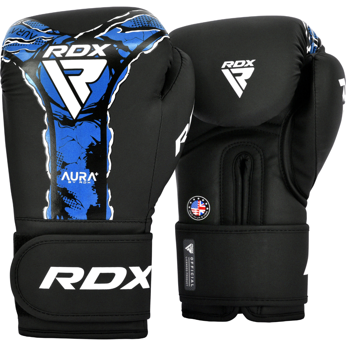 RDX Sports Boxing Glove Aura F17 Black Blue