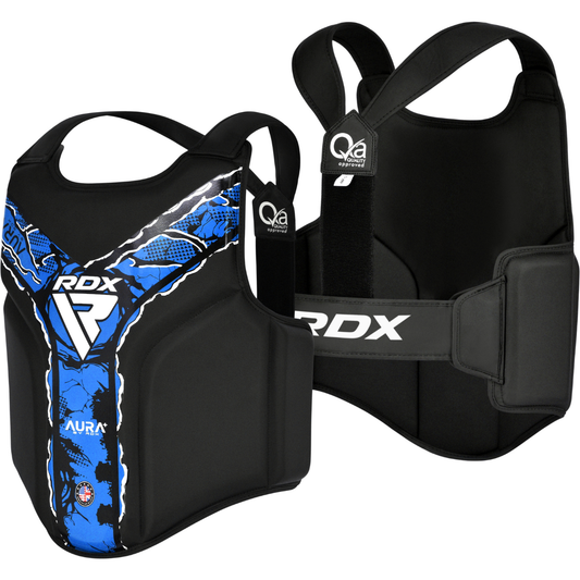 RDX Sports Chest Guard Aura F17 Black and Blue