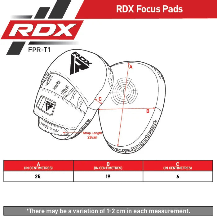 RDX T1 Gebogen Boks Pads