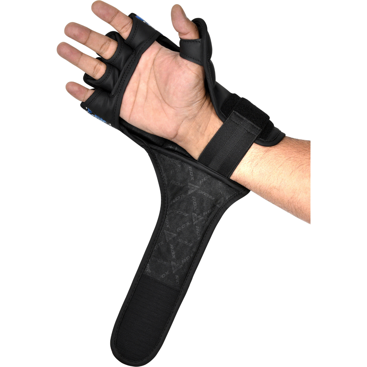 RDX Sports Grappling Gloves Aura F17 Black Blue