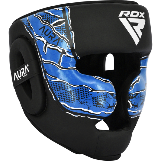RDX Sports Head Guard Aura F17 Black and Blue