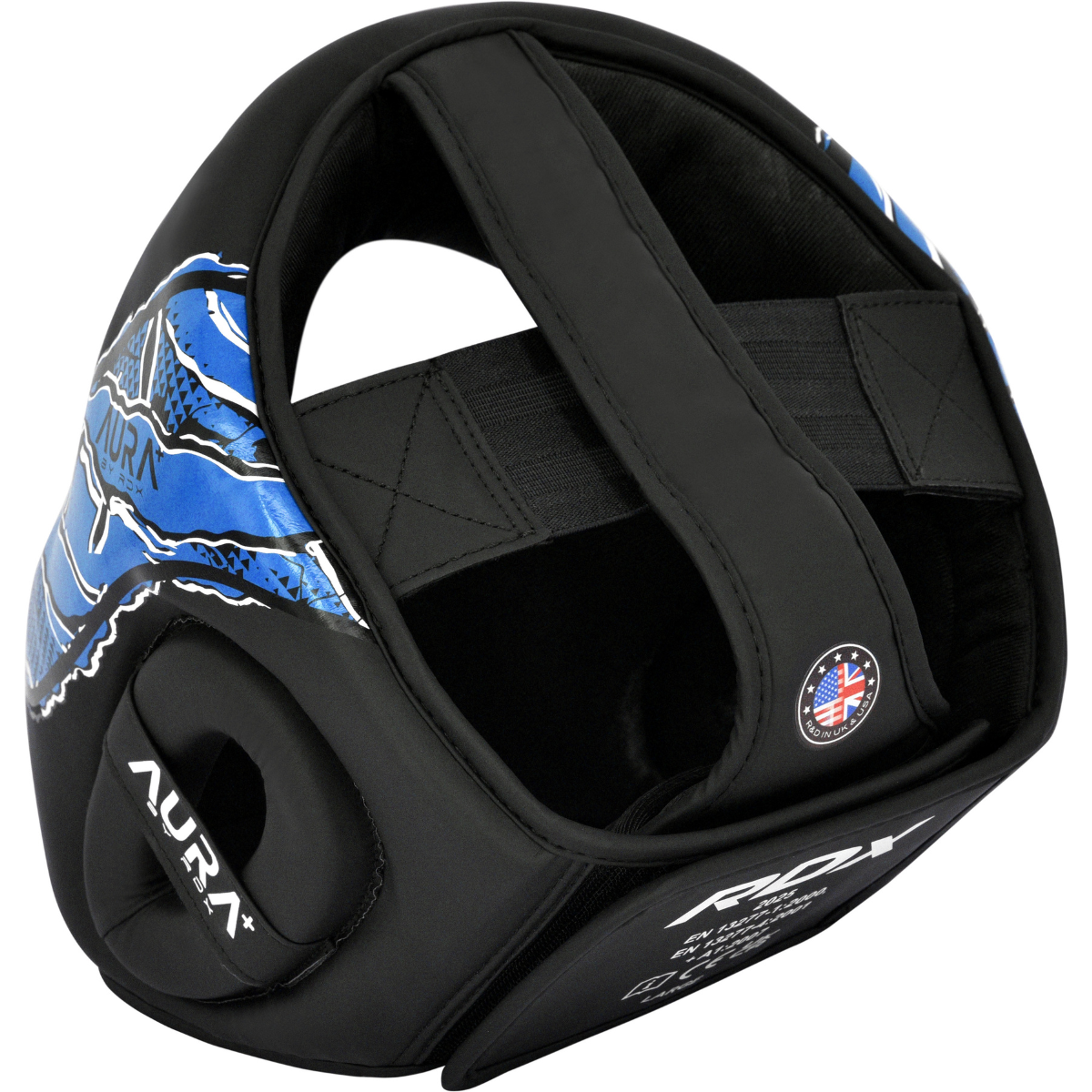 RDX Sports Head Guard Aura F17 Black and Blue