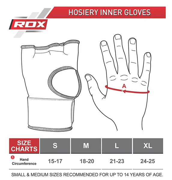RDX IS Gel Padded Binnenhandschoenen Klittenband Polsband voor Knokkelbescherming OEKO-TEX® Standaard 100 gecertificeerd