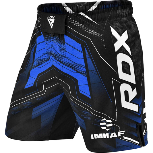 RDX Sports IMMAF MMA Fight & Training Shorts Blue