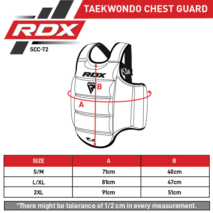 RDX T2 Karate Borstbeschermer