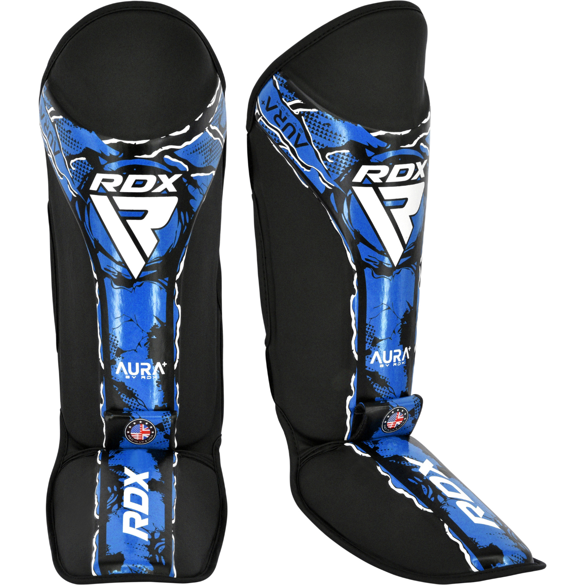 RDX Sports Shin Instep Guard Aura F17 Black and Blue