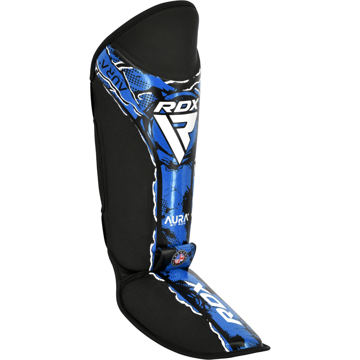 RDX Sports Shin Instep Guard Aura F17 Black and Blue