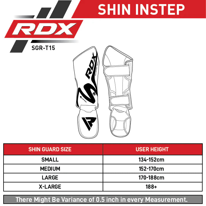 RDX T15 Noir Zwarte Scheenbeenbeschermers