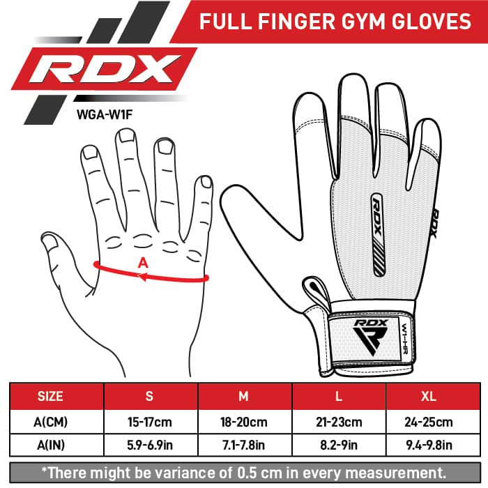 RDX W1 Full Finger Gym Handschoenen
