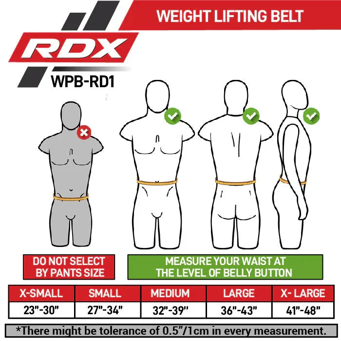 RDX RD1 4 Powerlifting Leather Gym Belt