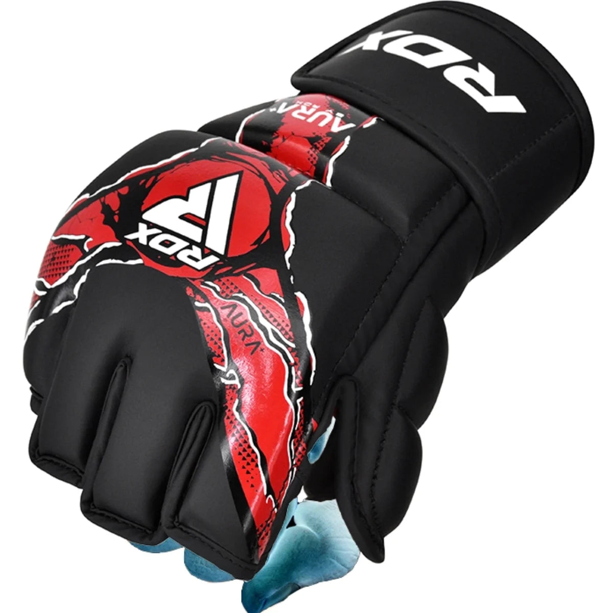 Grappling Gloves Aura F17 Black With Red