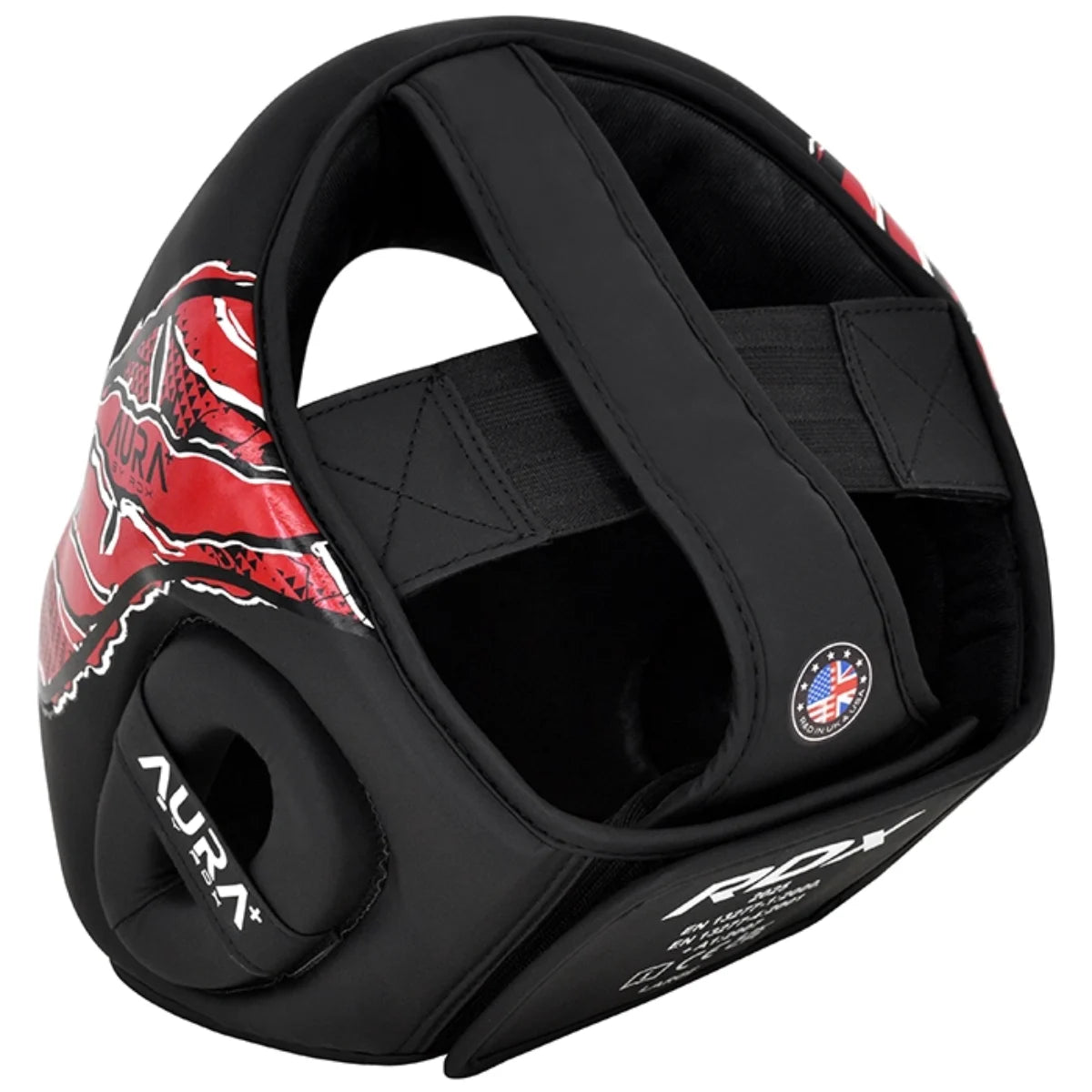 Head Guard Aura F17 Black With Red