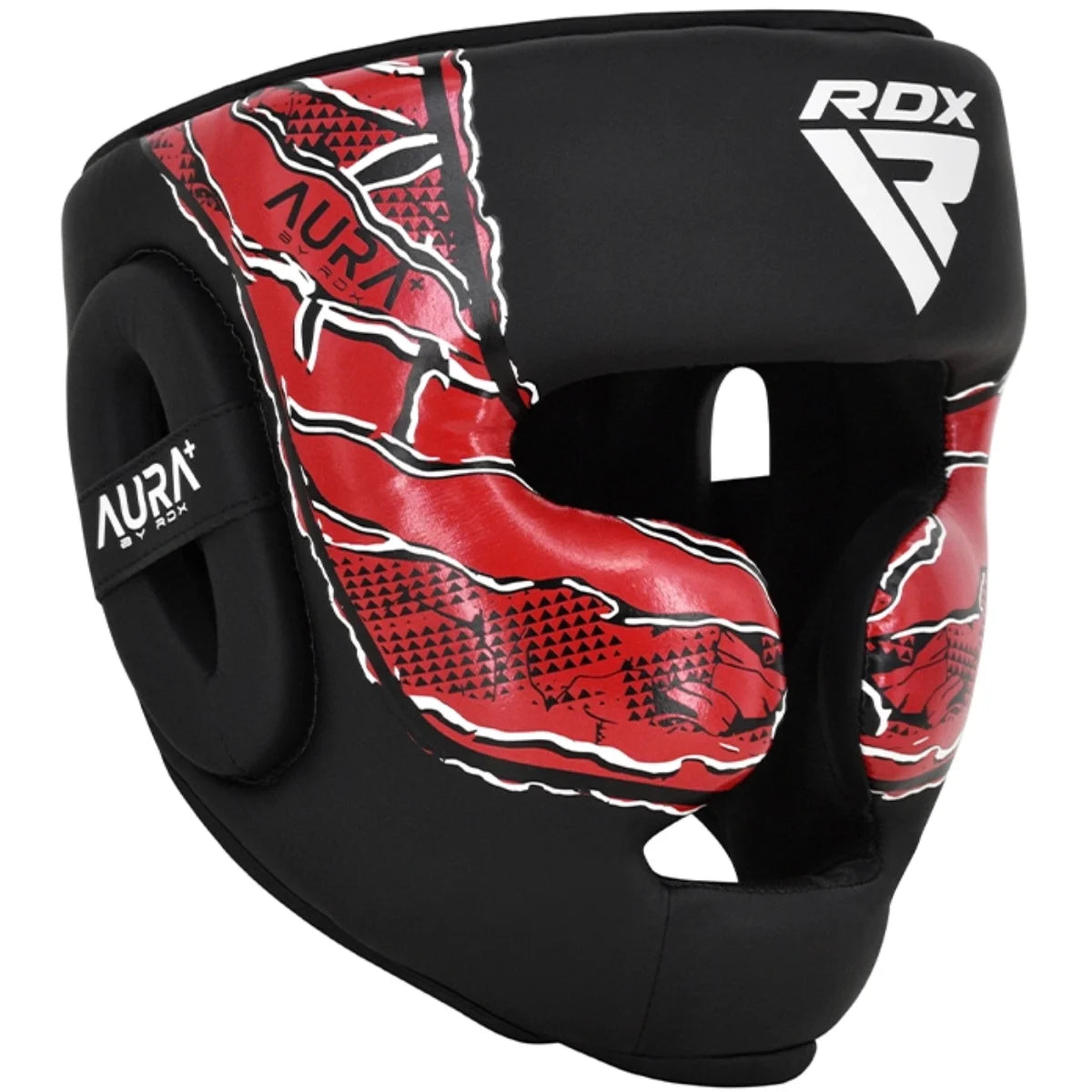 Head Guard Aura F17 Black With Red