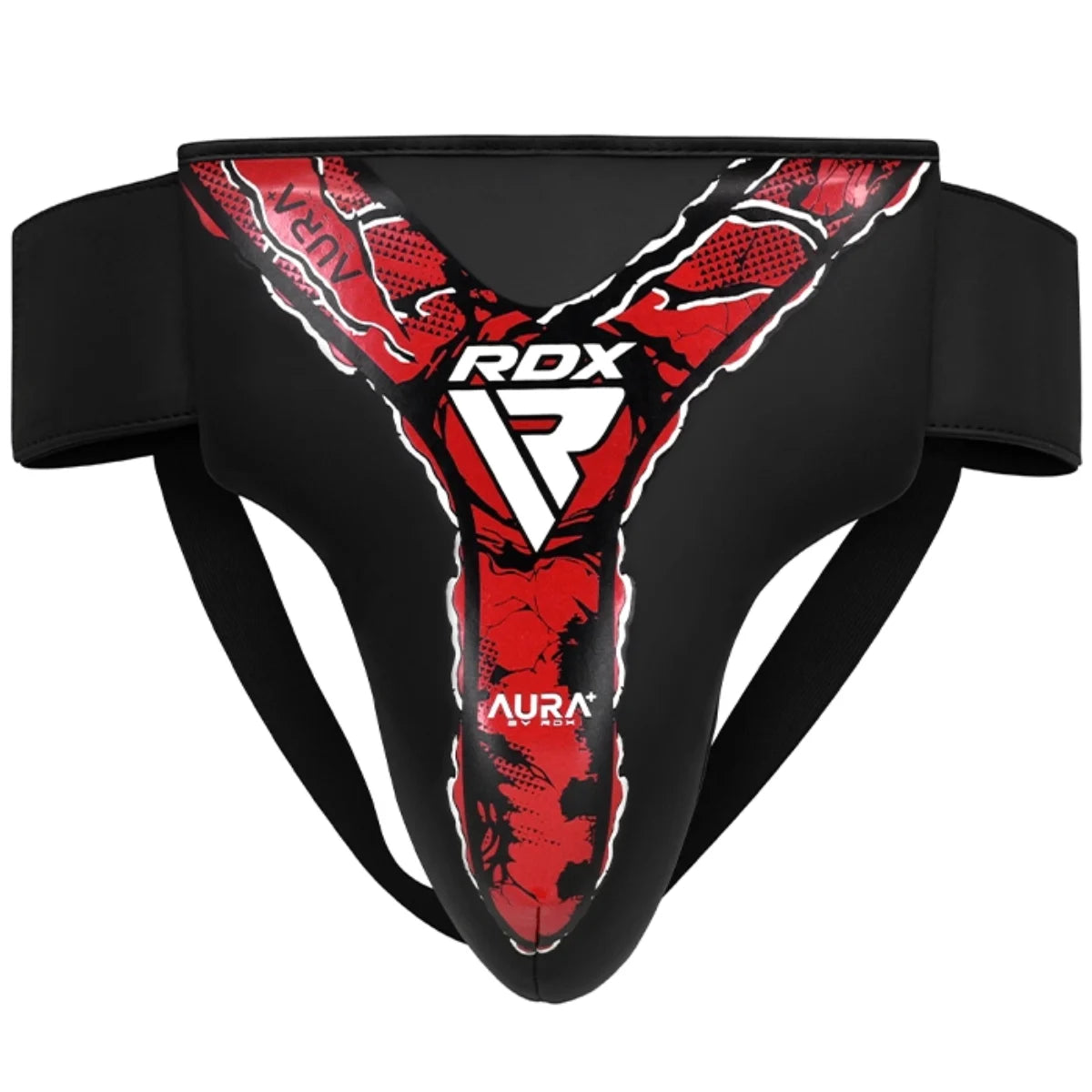 Groin Guard Aura F17 Black With Red