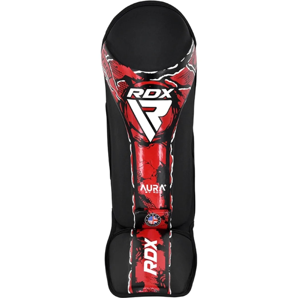 Shin Instep Aura F17 Black With Red