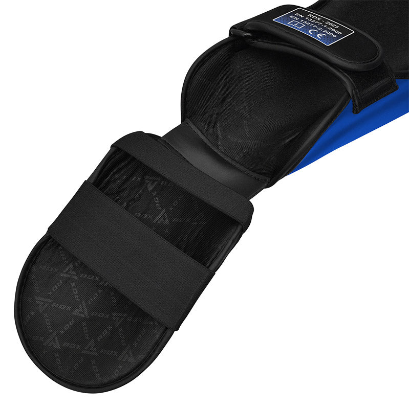 RDX T1 Black Shin Instep Guards#color_blue